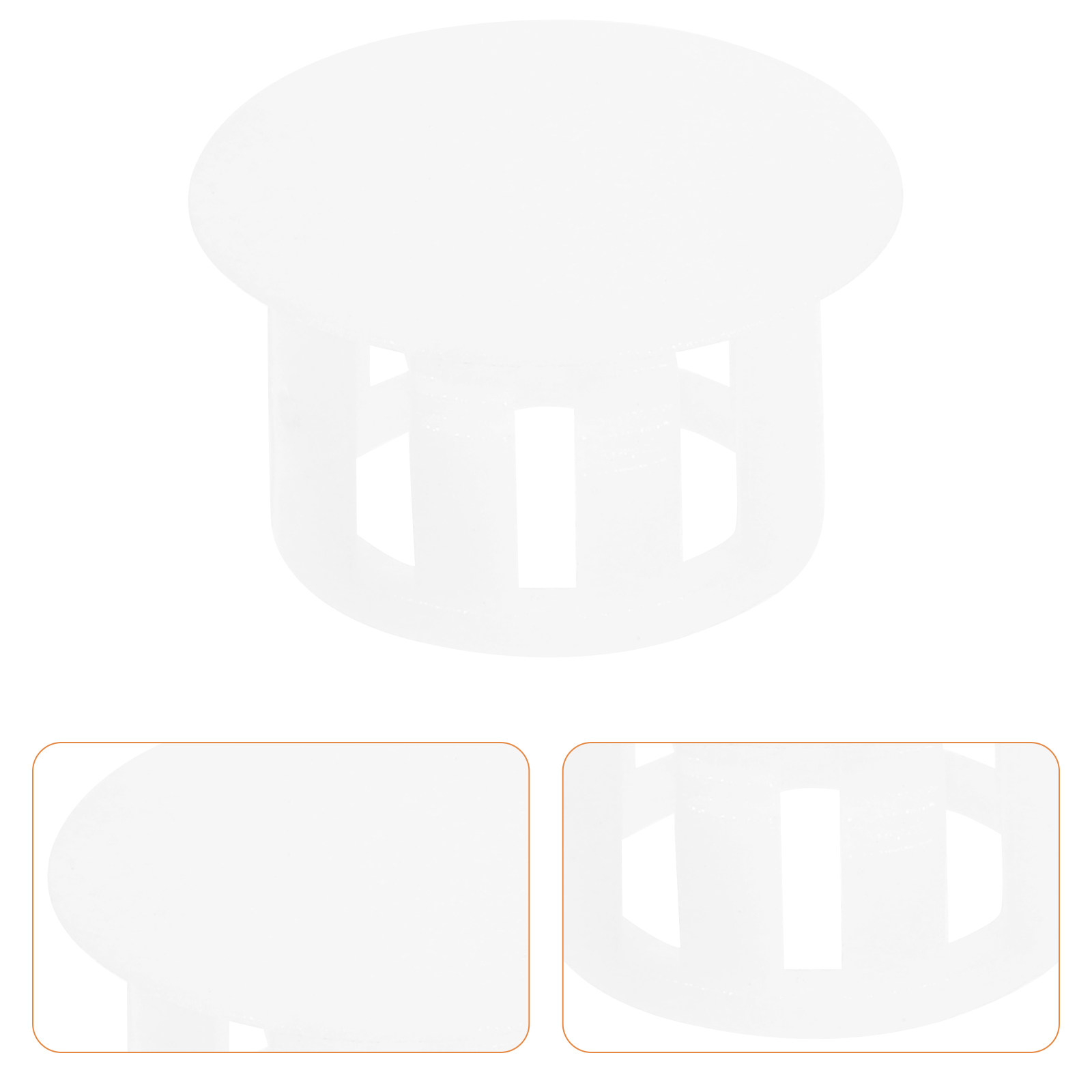 Home Improvement Ending - 100Pcs Plastic Hole Plugs White Round