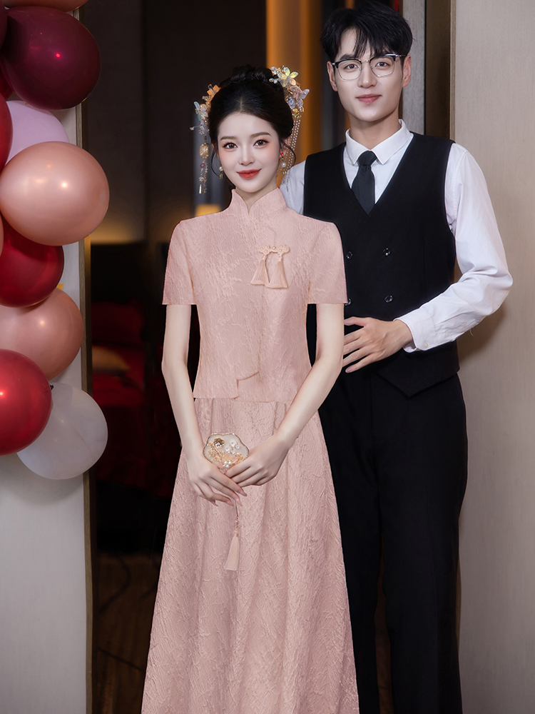 Home Improvement Ending - New Chinese Style Pink Set Wedding